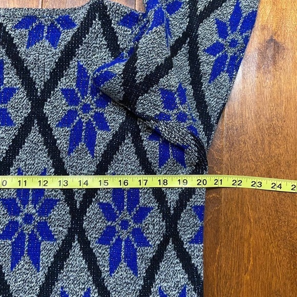 Separate Issue Vintage Knit Sweater Gray Blue Black Women's Size Large - Picture 5 of 8